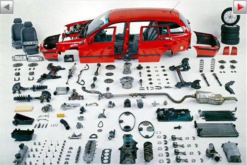 超过50款海外车型拆解图全览 深度解析汽车零配件设计之美